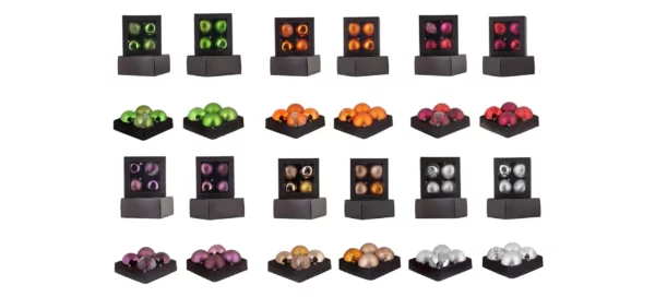 Luxury ton-sur-ton Bauble sets