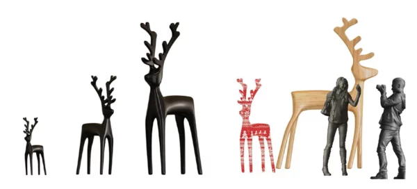 Arty Abstract Reindeer