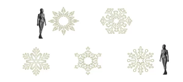 Super Large LED Snowflakes