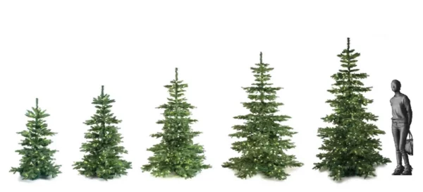 life-like artificial Christmas trees