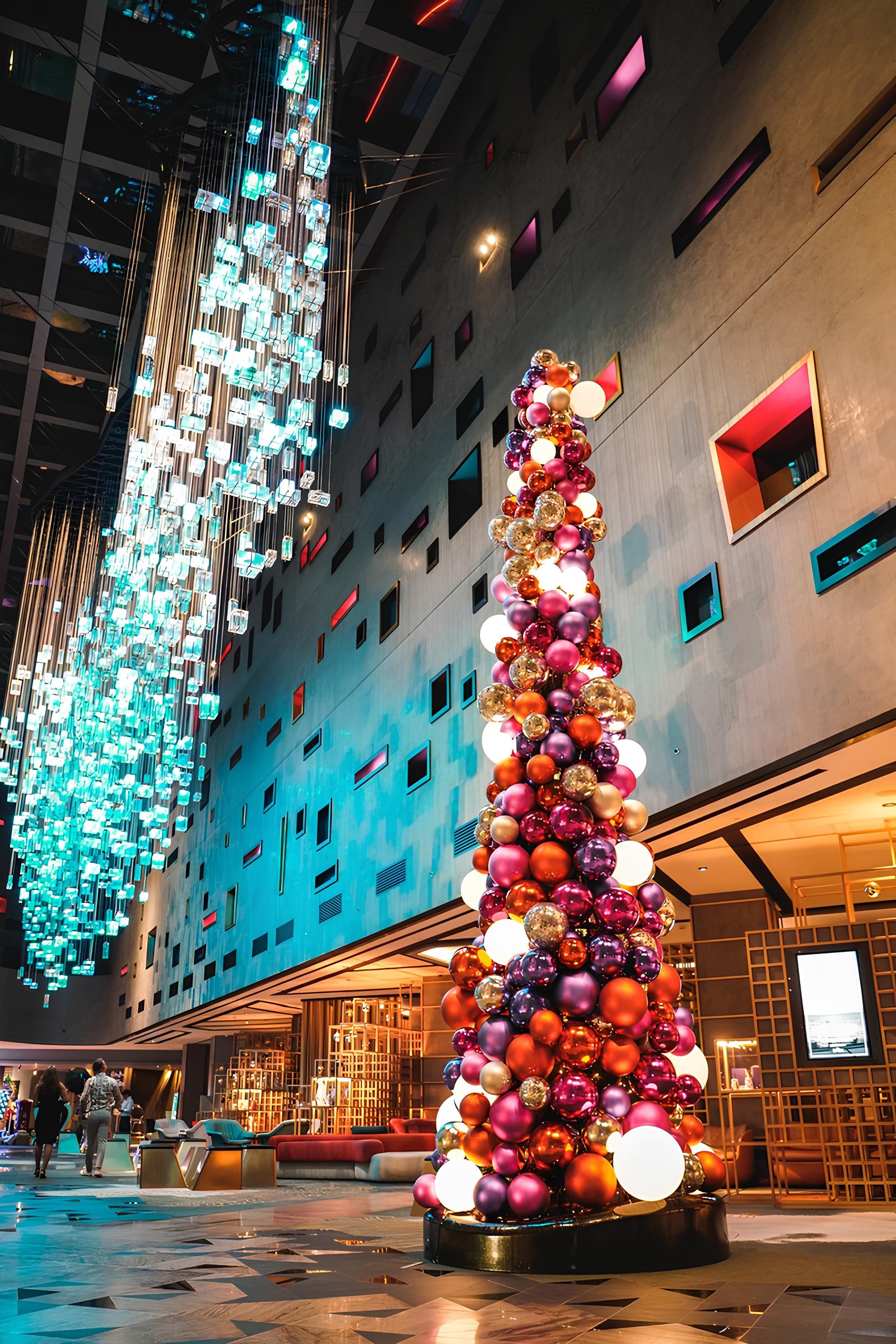 Hotel Christmas Entrance Decoration